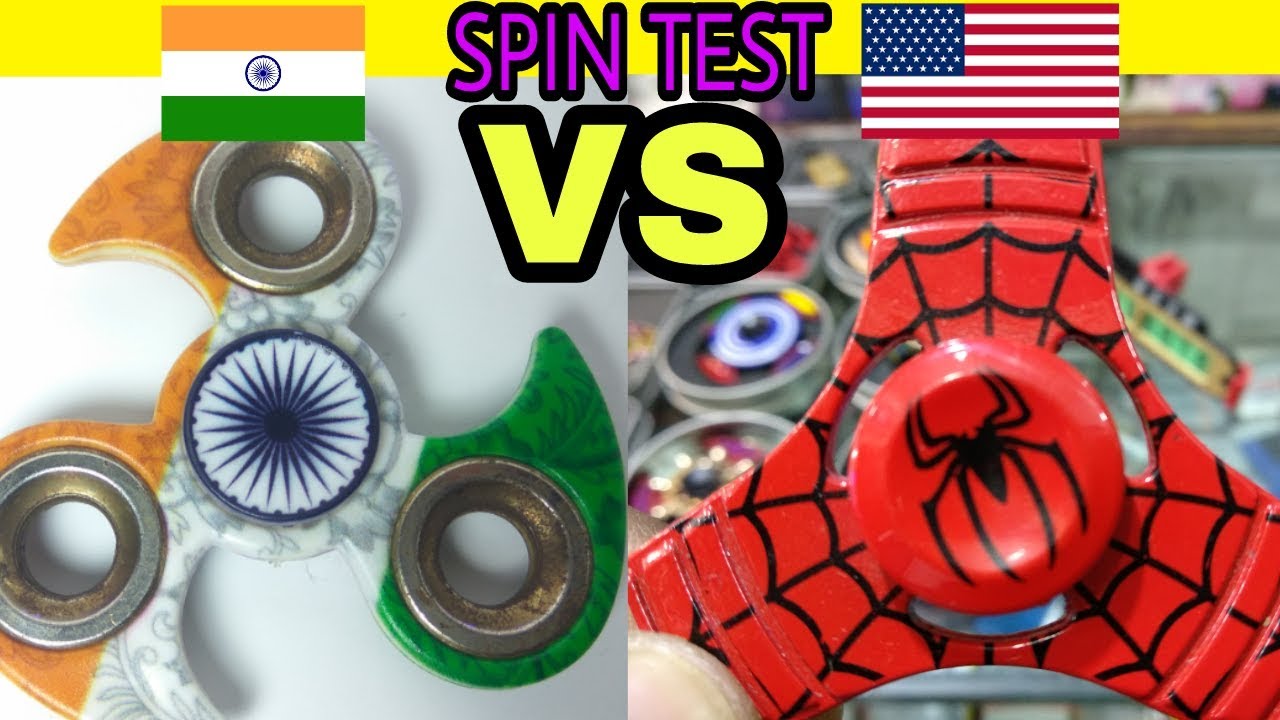 Made In India FIDGET SPINNER VS Spiderman FIDGET SPINNER | Spin Test | In Hindi By Tech India Tips