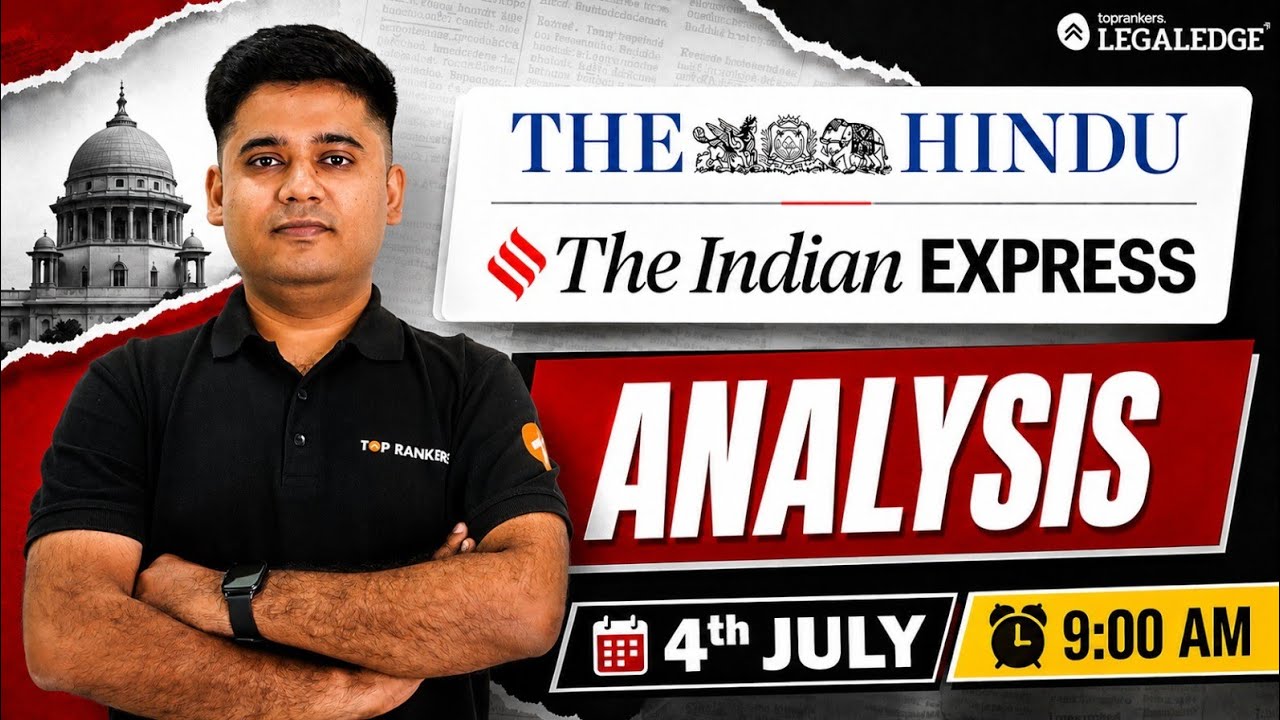 CLAT 2027 Current Affairs | The Hindu & Indian Express Newspaper Analysis | Daily CLAT GK | 3rd July