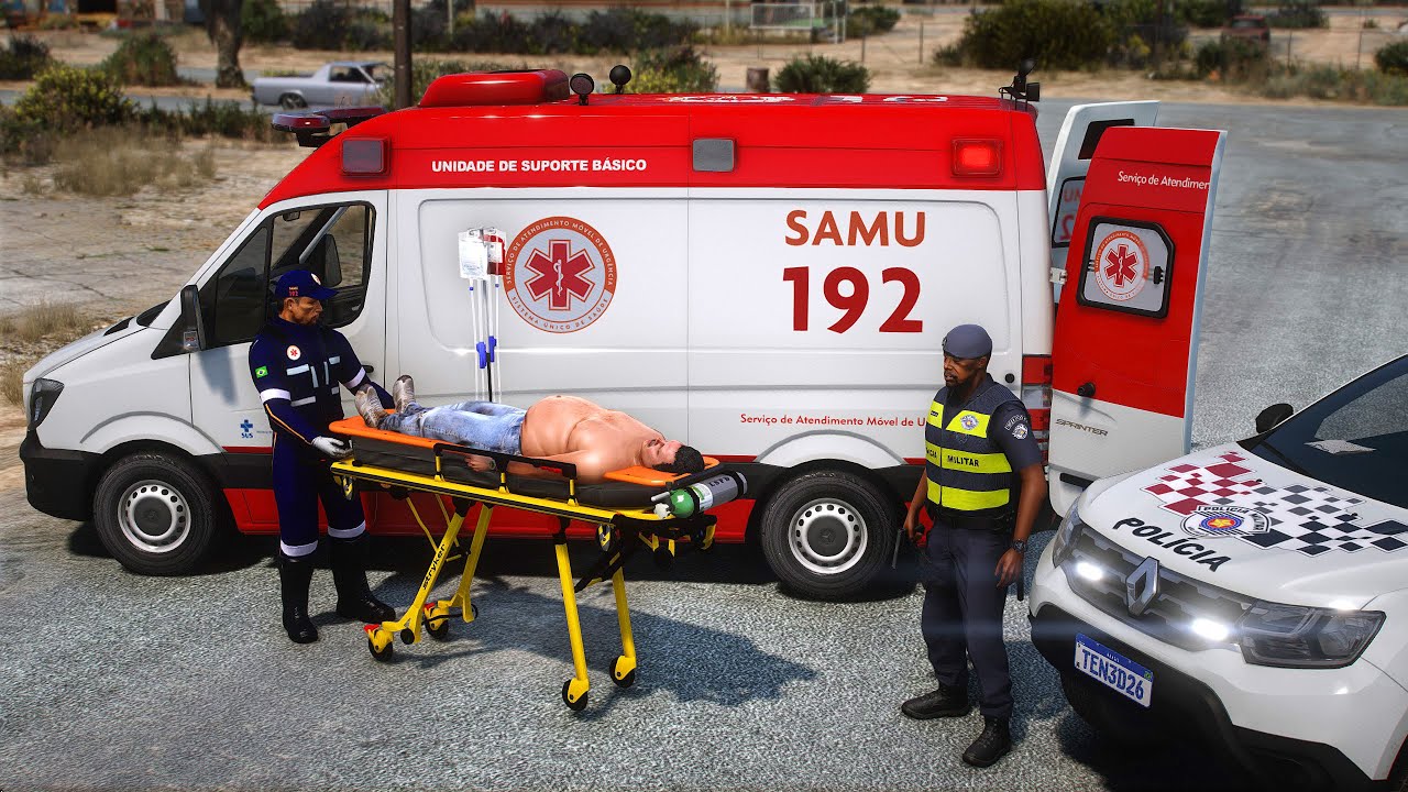 TRABALHANDO COMO MÉDICO DO SAMU | TRANSFERÊNCIA DE PACIENTE PARA A UPA 24 HORAS