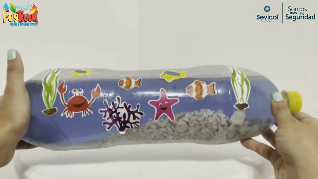 Acuario casero con materiales reciclados  - Reto 2 / Festival de la Familia 2022
