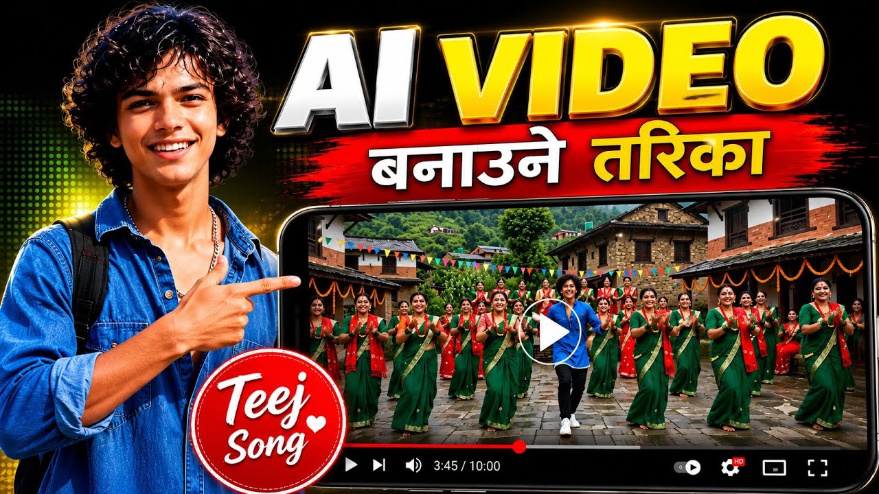 Ai Video Kasari Banaune | How To Make Ai Teej Music Video | Ai Bata Video Kasari Banaune