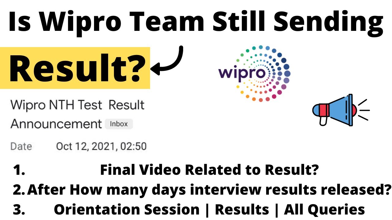Wipro NTH 2022 Final Video Related to Result | Interview | All Queries | Wipro Elite NTH 2022 Exam