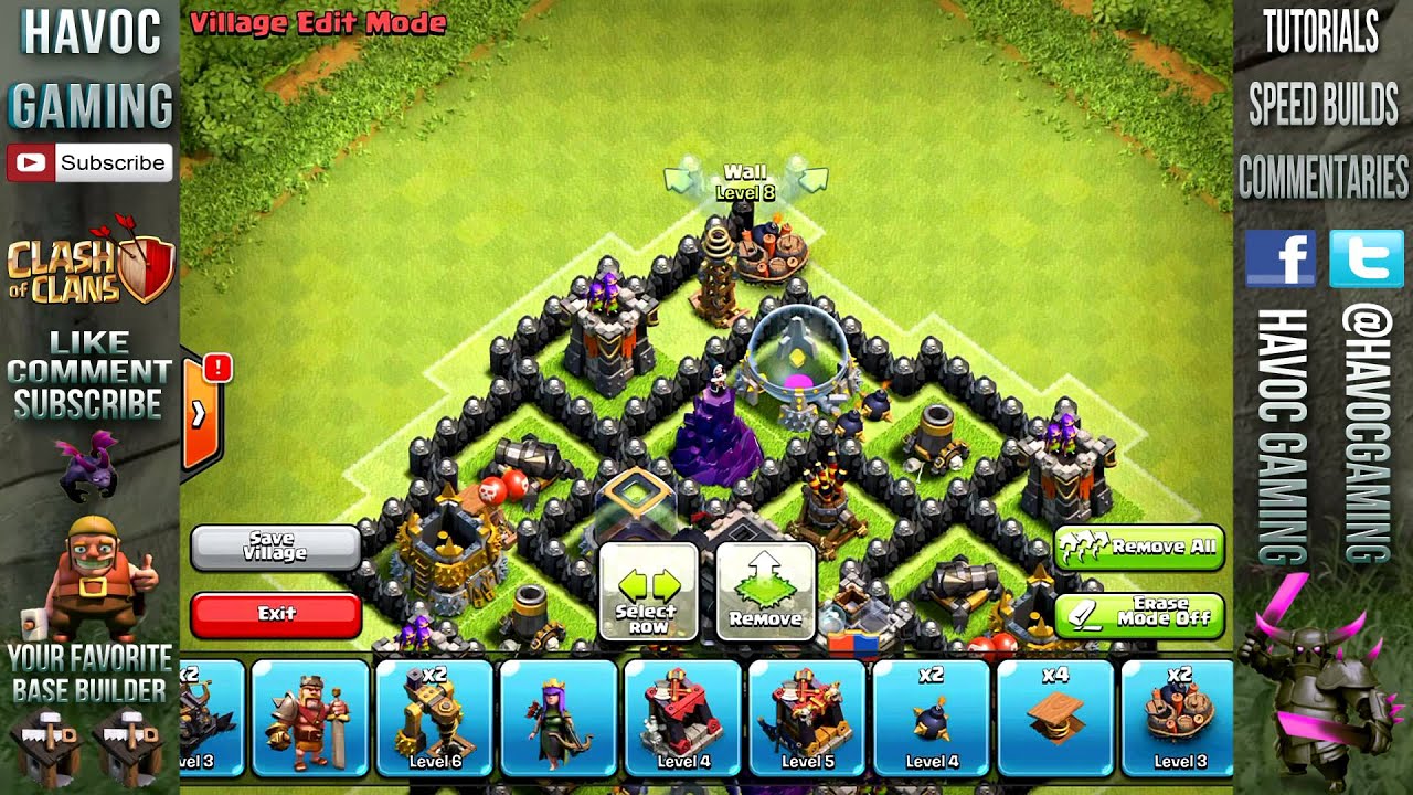 Clash Of Clans - Epic Town Hall 7 Anti Air Trophy Base (Larunda) Speed Build