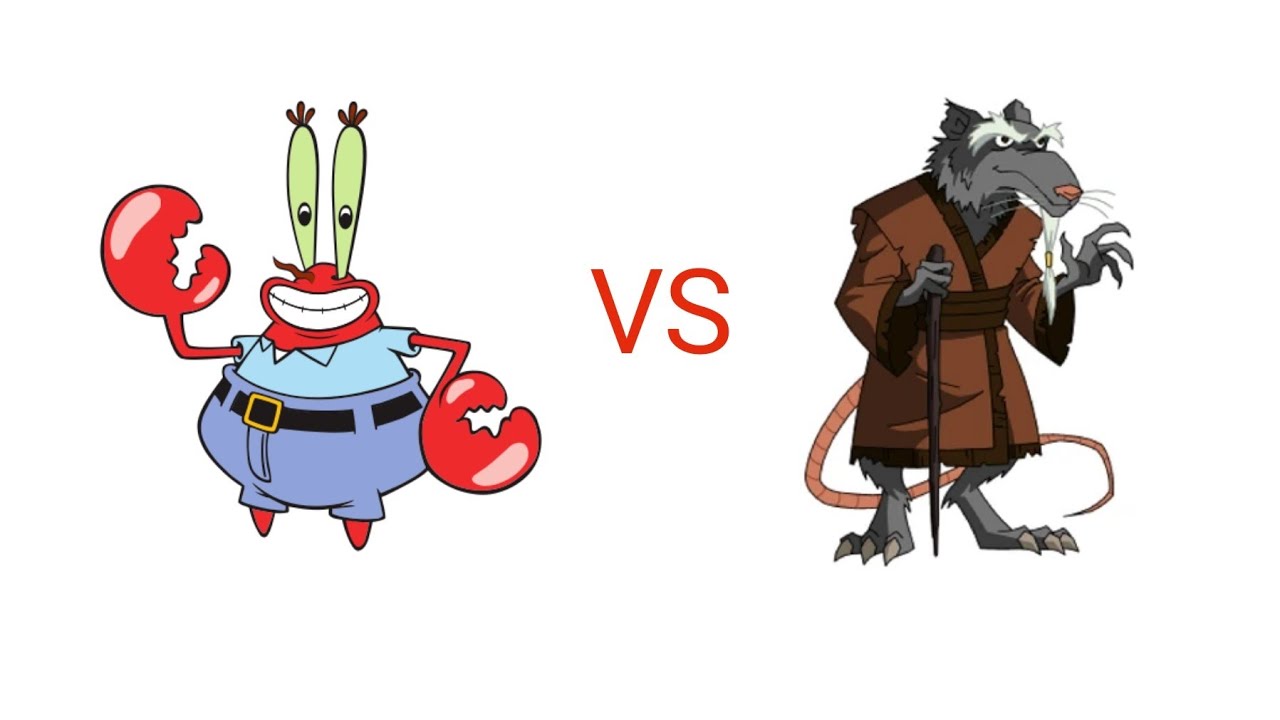 mugen mr krabs vs Master splinter 