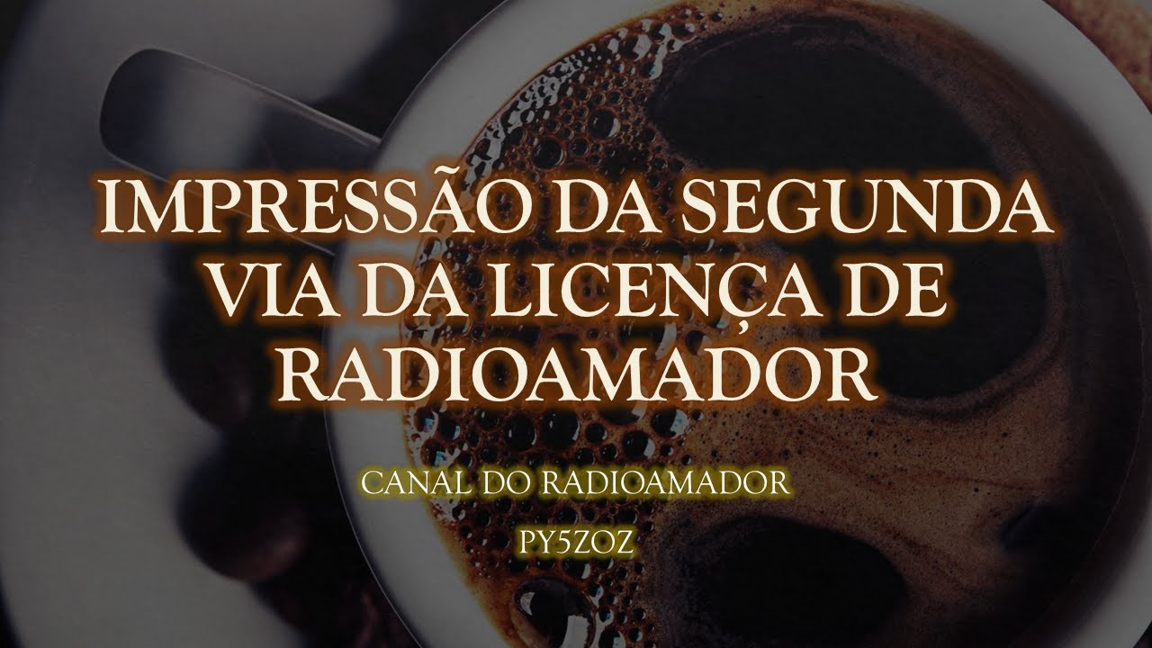 Impressão da licença de Radioamador via site da ANATEL