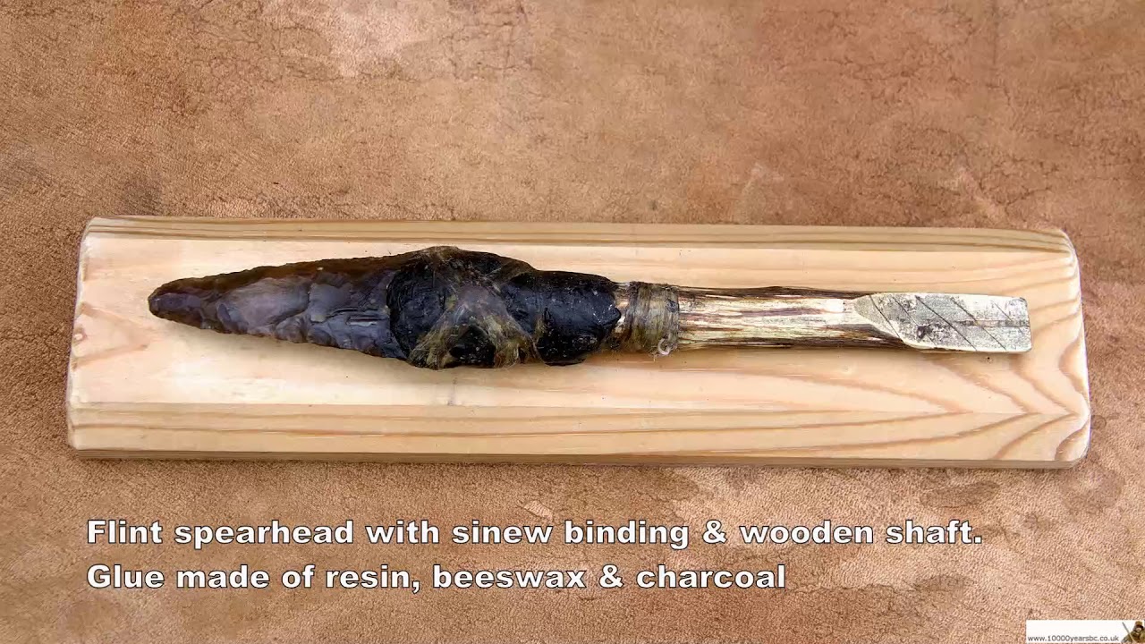 KS2 History - Replica Stone Age spearhead - 360 rotating view