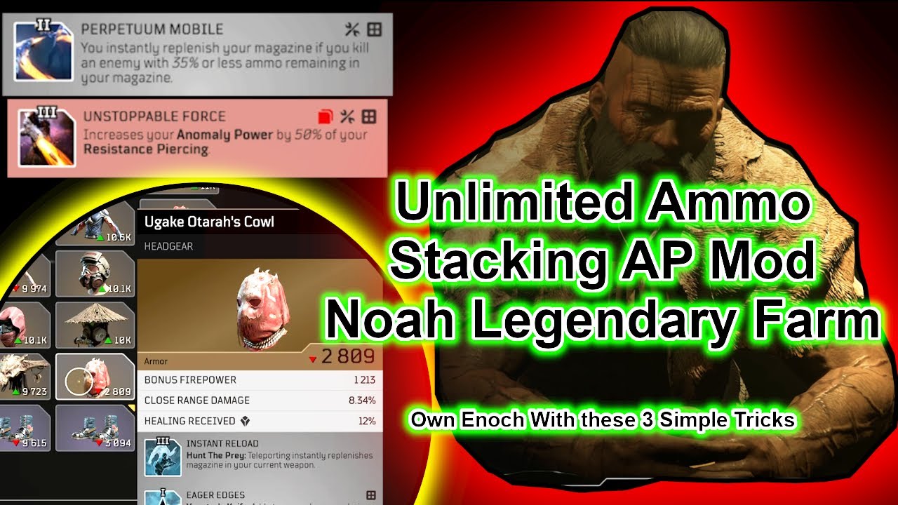 Three Best Outriders Glitches - Unlimited Rounds, Noah Legendary Farm, Ap Stacking Mod Glitch