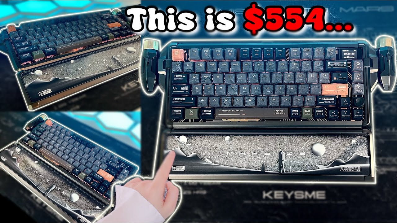 I unbox The New KeysMe Mars 03 Luxury Aluminum Keyboard....🫨