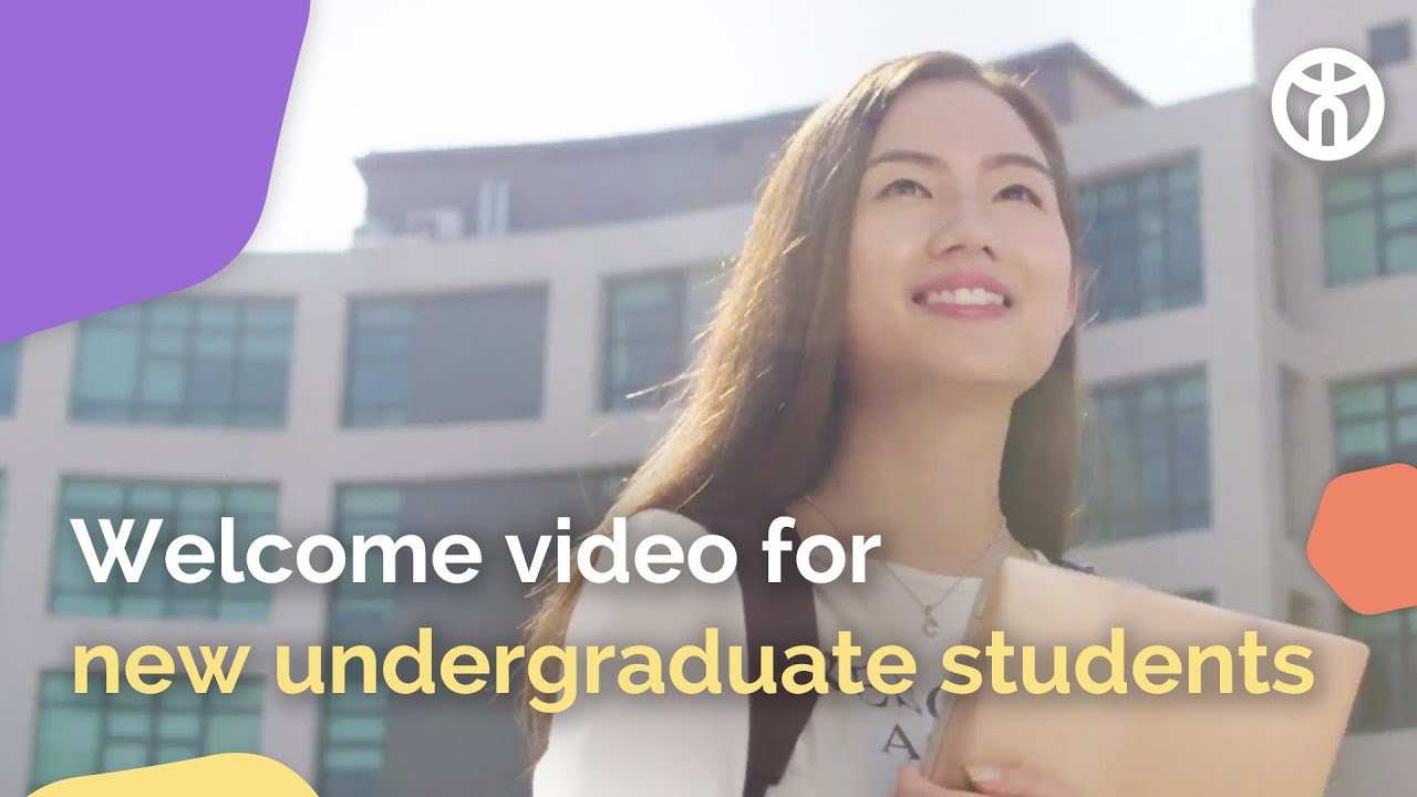 Welcome video for new undergraduate students