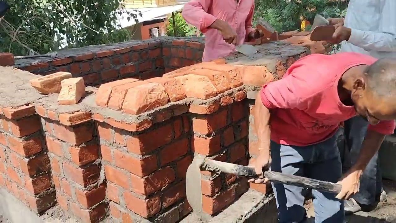 मंदिर के शिखर की जुड़ाई करने का आसान तरीका...rahul baba construction 🛕🛕🛕