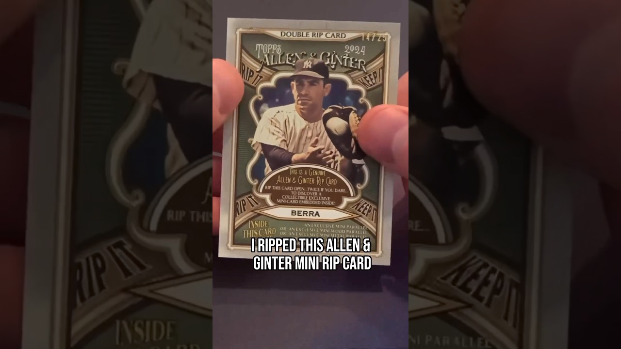 I ripped a $150+ Allen & Ginter Double Rip Card #/25 🔥😬🤞#shorts