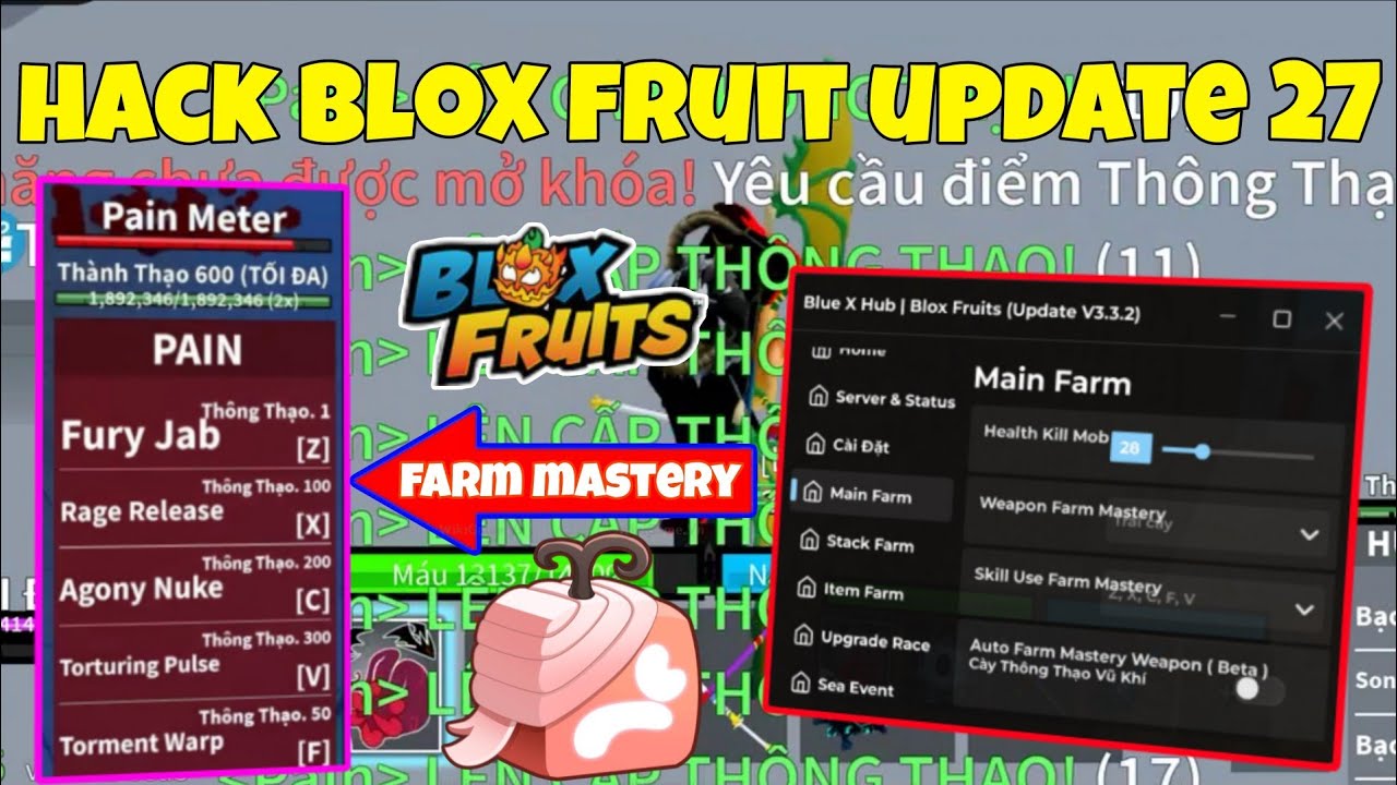 Hack blox fruit update 27 - Script Auto Farm Mastery Fruit Cực Vip!
