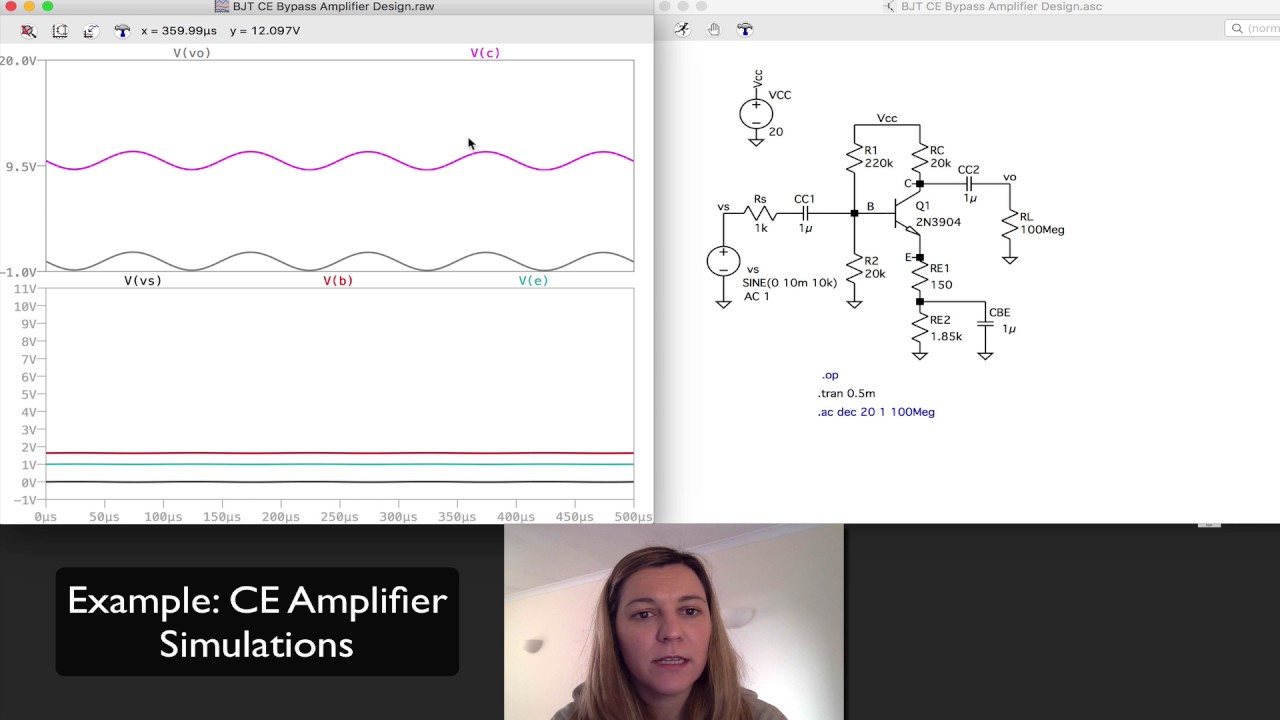 Example: CE Amplifier Simulations