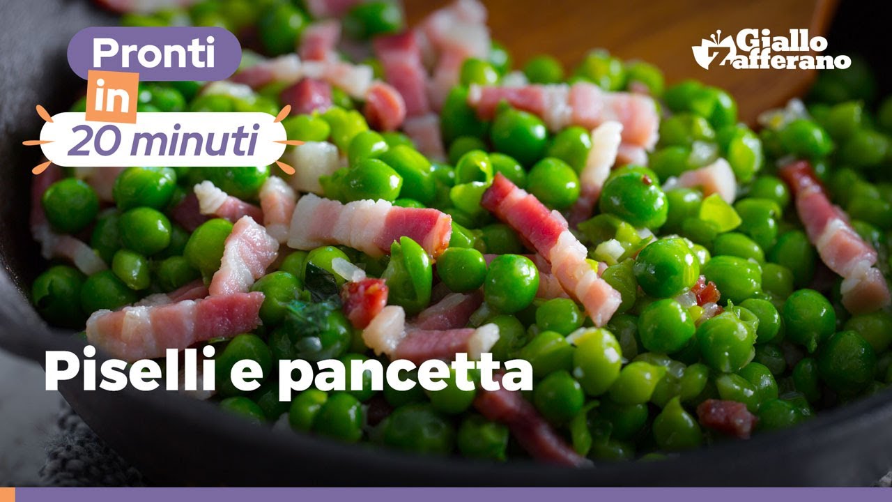 PISELLI CON PANCETTA IN PADELLA: ricetta facile e veloce!