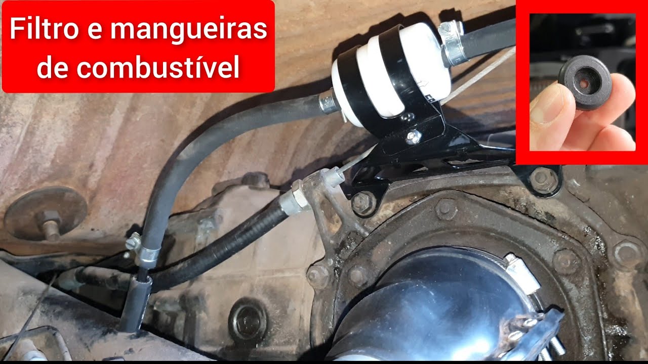 Localização do filtro de combustível do fusca e derivados