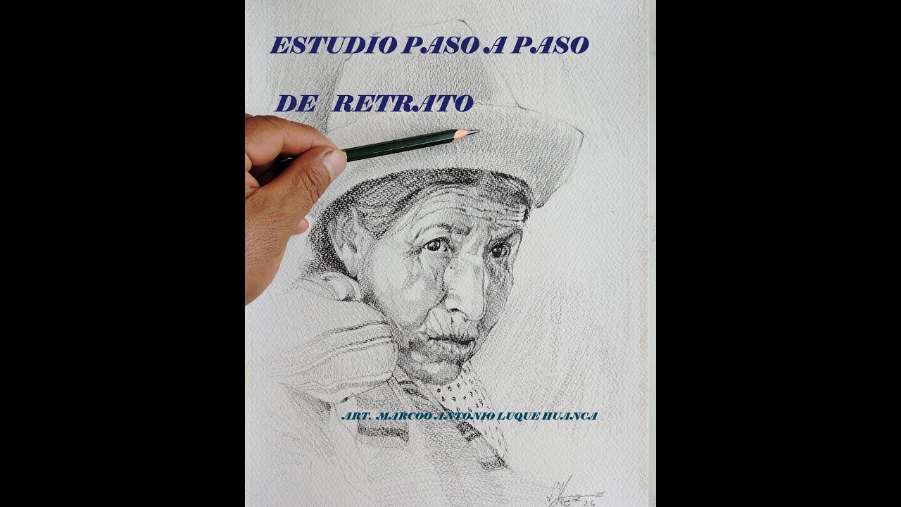 ESTUDIO PASO A PASO DE RETRATO DE ANCIANA