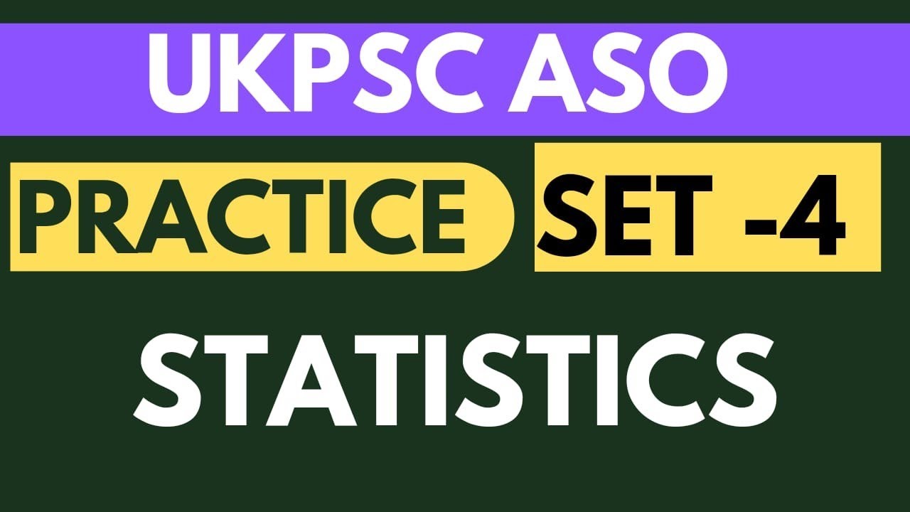 Uttrakhand statistical officer| ukpsc aso | rpsc aso classes | aso statistics practice series