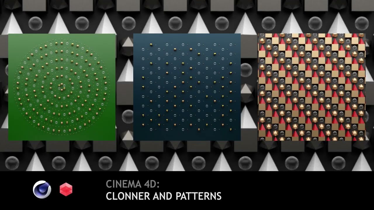 Cinema 4d: Creating Pattern Looking Composition with Clonner