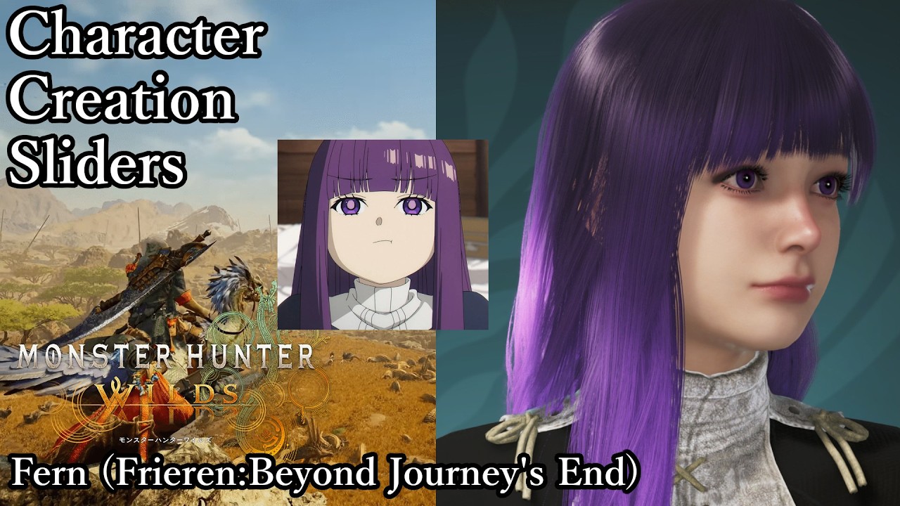 MONSTER HUNTER WILDS Character Creation - Fern (Frieren:Beyond Journey's End)