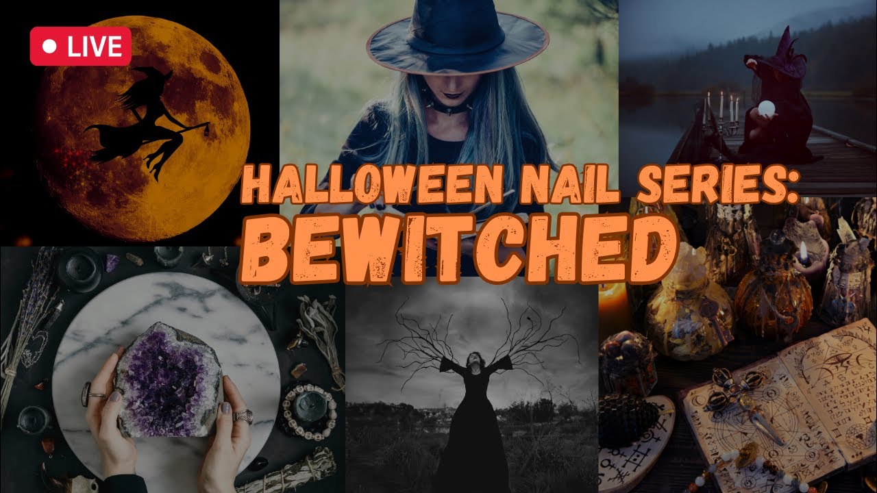 🧙‍♀️ Halloween Nail Series 2023: BEWITCHED - Part 1 🧹| Maniology LIVE!