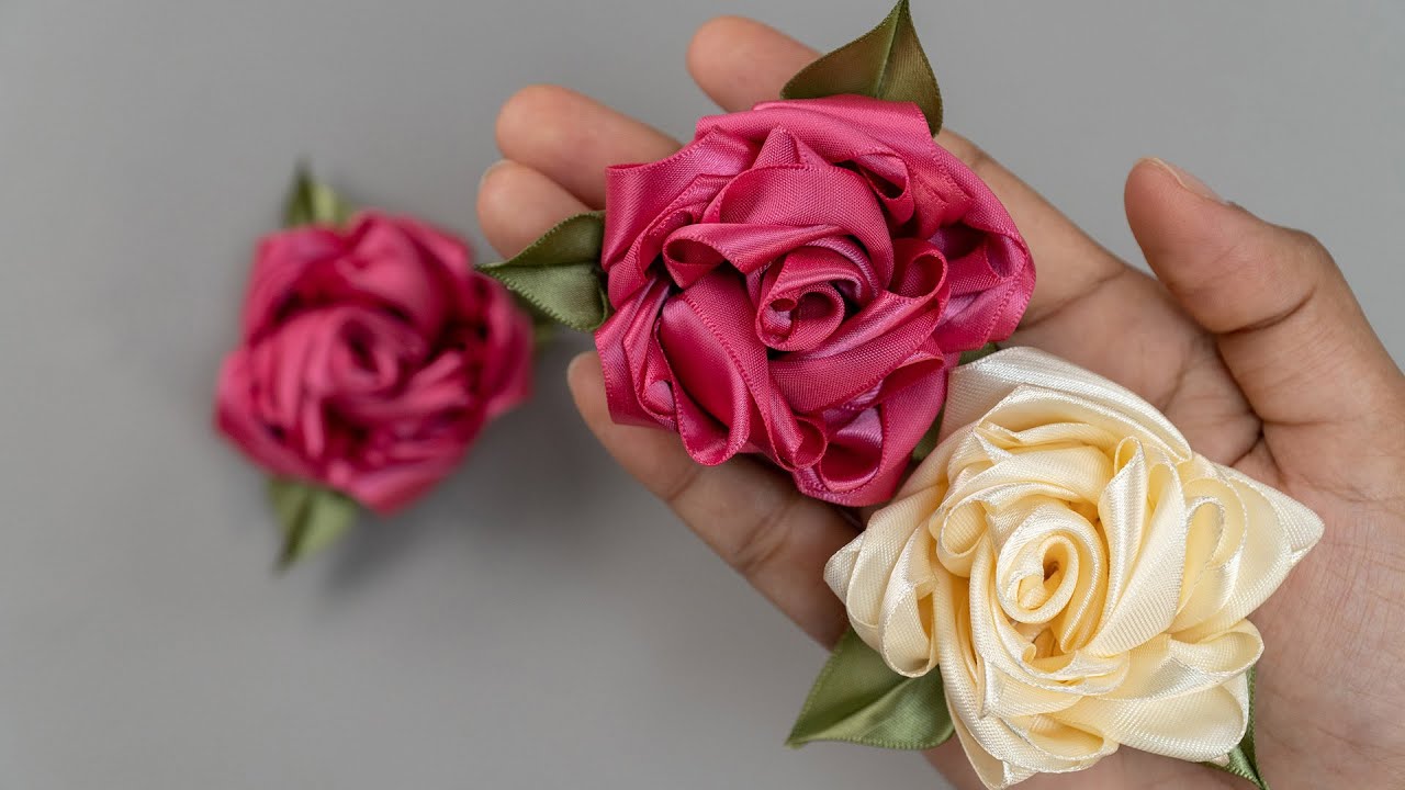 Creative and Realistic Ribbon Roses : Flowers for Special Occasions