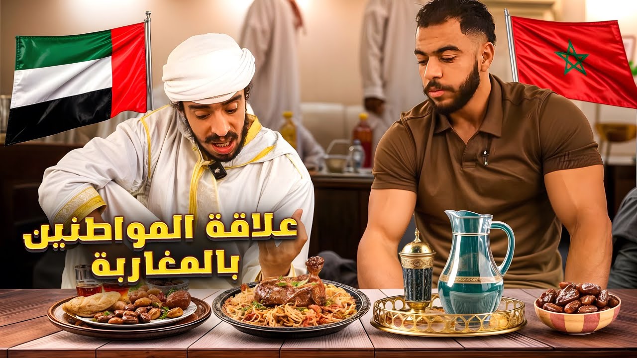 فطور إماراتي في أبوظبي - علاقة الإخوان 🇲🇦🇦🇪
