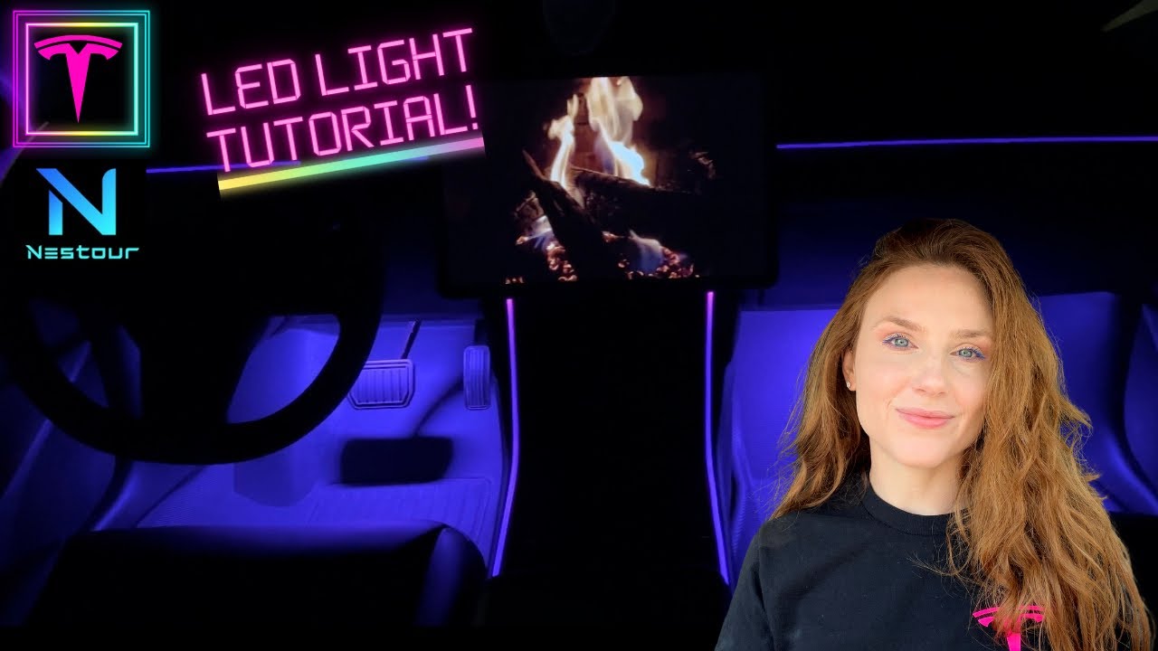 TESLA: Interior Neon Light Install Tutorial (Nestour Etc.)