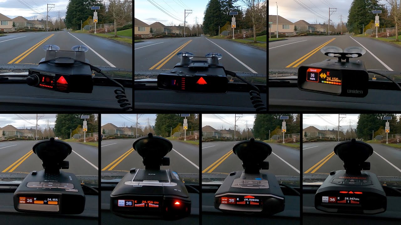 Radar Detector Arrow Testing with Speed Signs