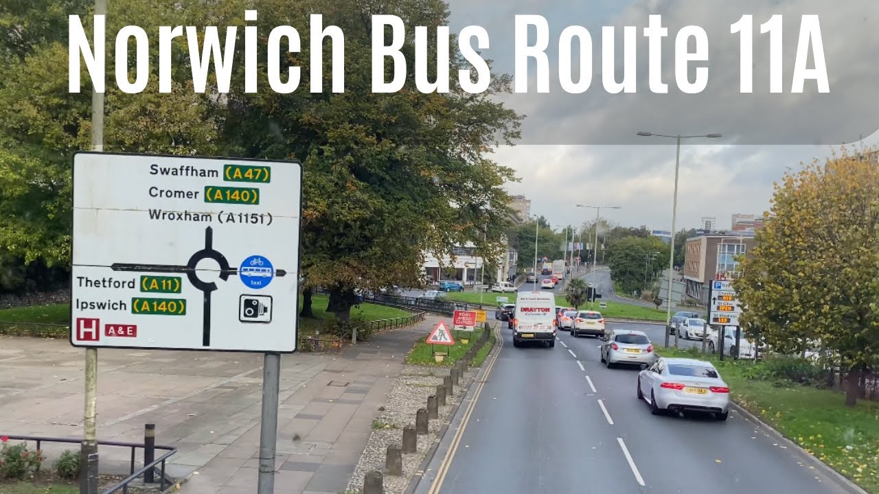 [4K] Bus Ride 11A Norwich to NN University Hospital Full Ride (September 2022)