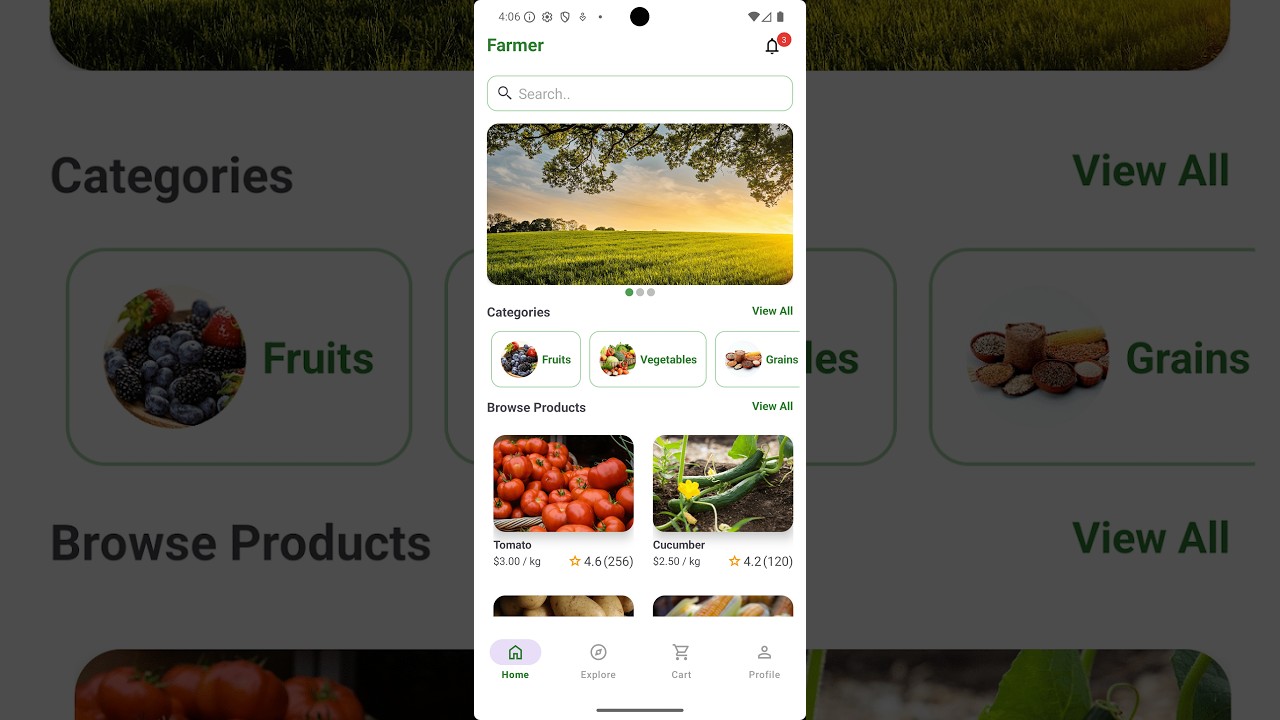 1 Farmer App UI Design  Modern Agriculture Mobile