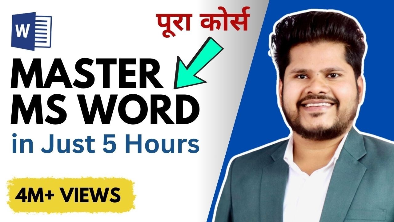 Microsoft Word A to Z Tutorial 2024 ( हिंदी ) -  Complete MS Word Beginners to Advance Tutorial
