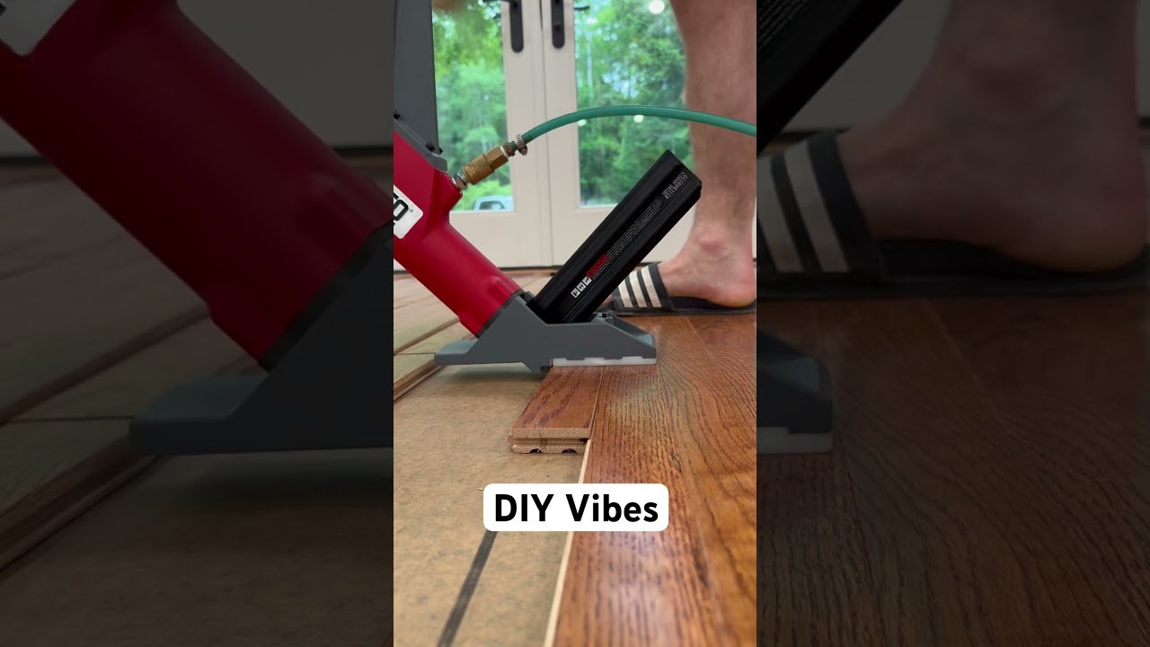 Working after Work. Hardwood Flooring. #diy #construction #tools