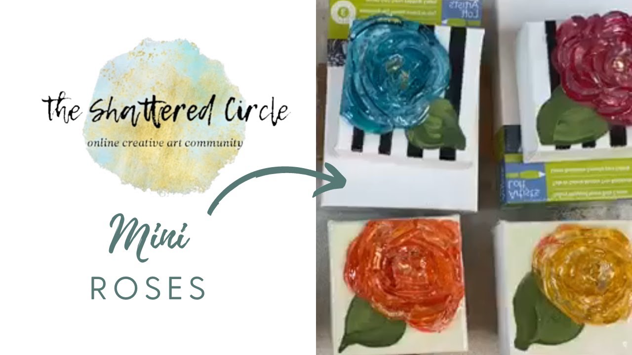 Mini Roses (Glass & Resin Art Tutorial)