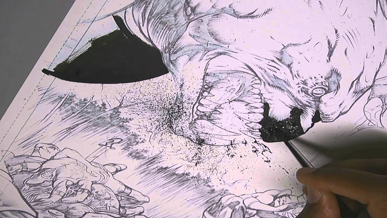Inking Tip: Splatters