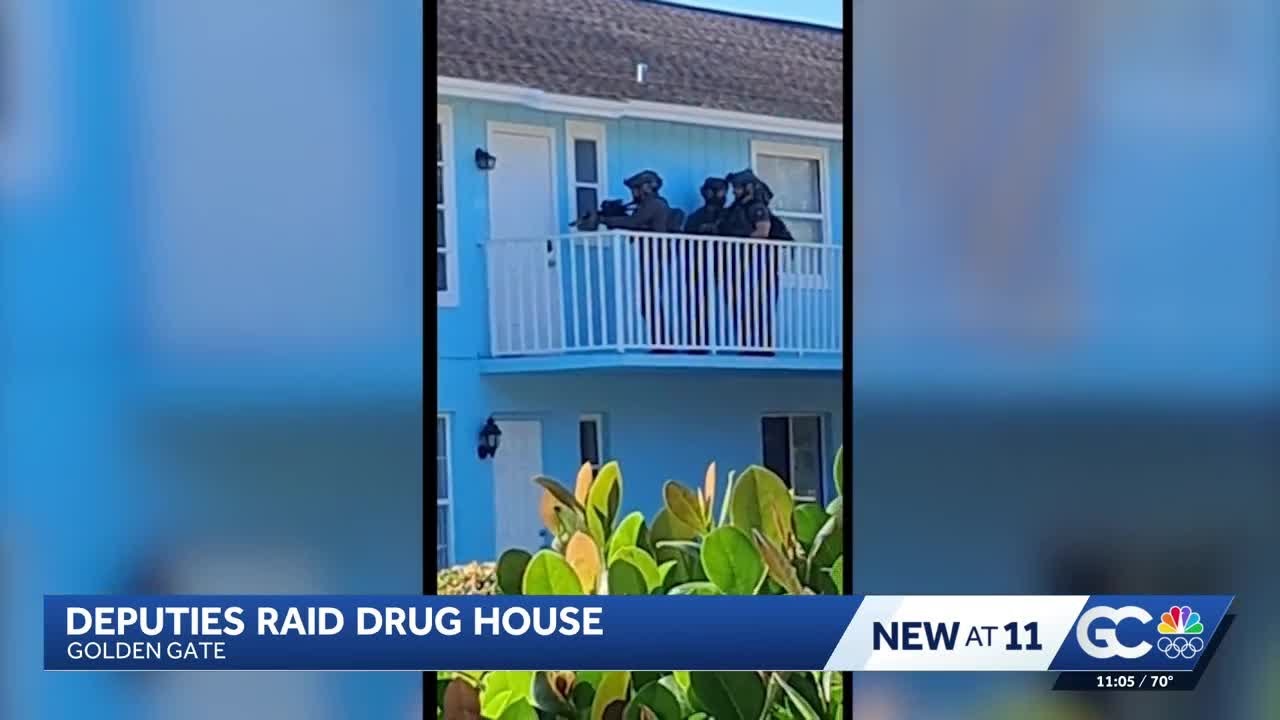Collier County deputies raid drug house in Golden Gate