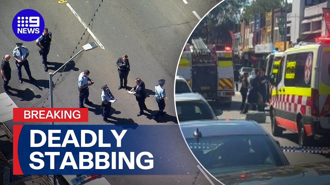 One dead, two injured after daytime stabbing in Sydney's west | 9 News Australia