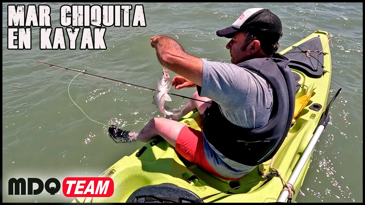 Kayak fishing Mar Chiquita - probamos la carpa y el motor