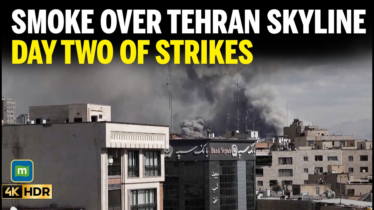 Smoke Rises Over Tehran on Second Day of US‑Israel Strikes