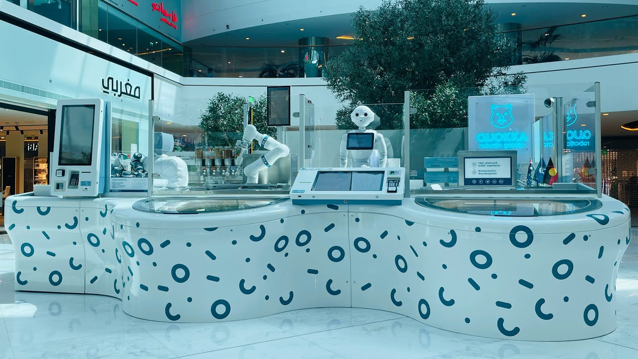 Quokka Robotic Gelato Marina Mall Abu Dhabi | Robotic Ice Cream Bar #Quokka @MarsOne41