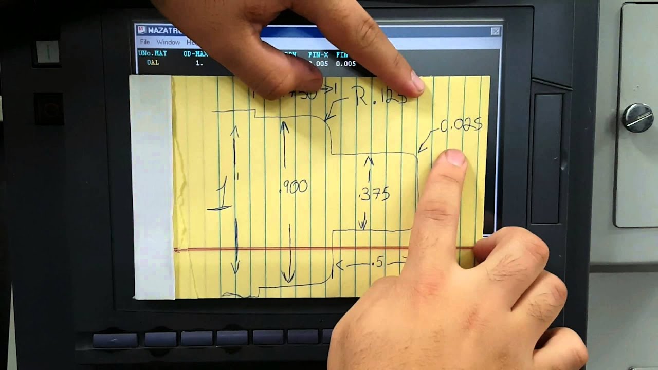 Mazak Lathe Programming #4 Bar Out