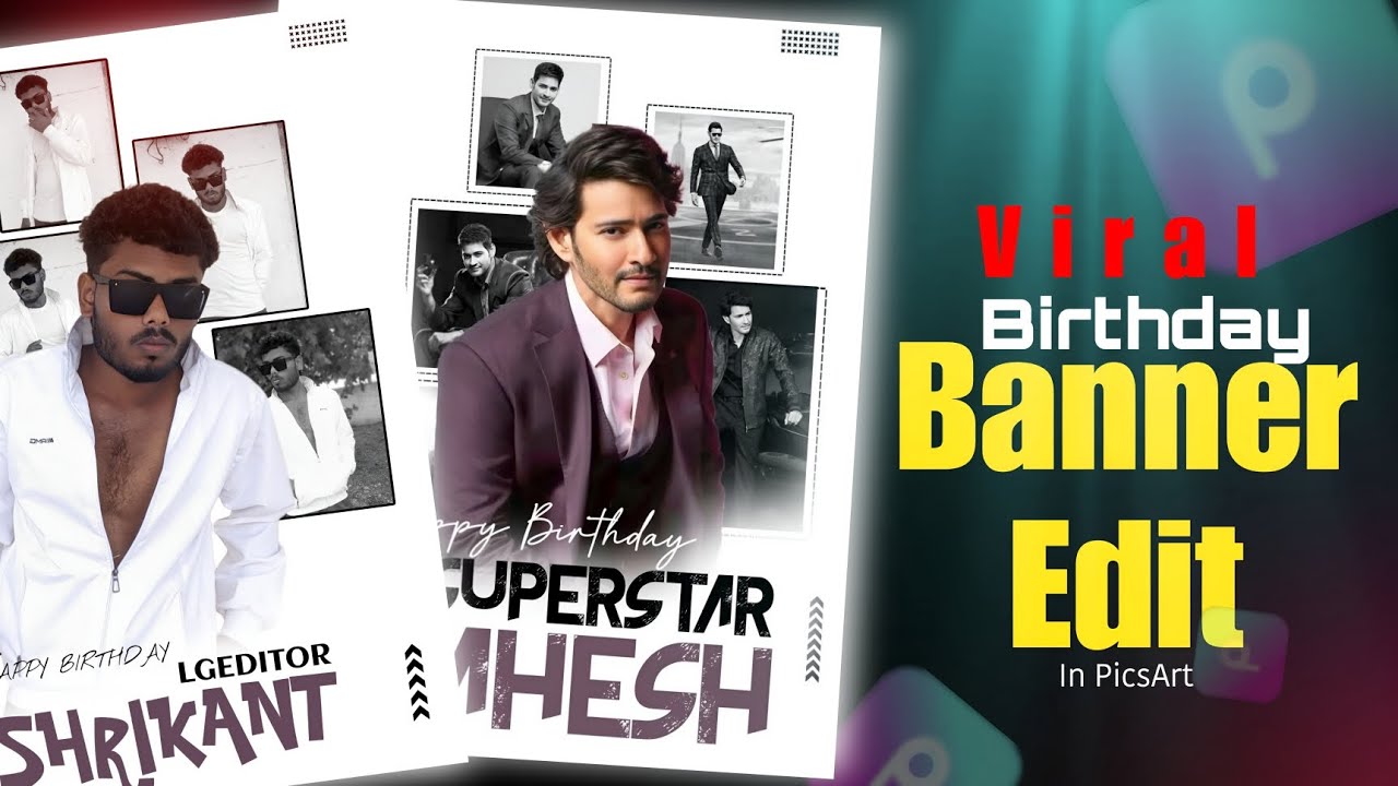 Birthday 🎂 Banner Edit || PicsArt Banner Editing || #birthday #banner #editing #picsart