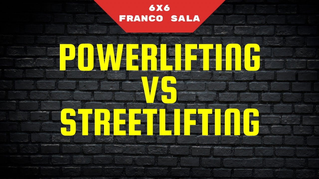 IL 6x6 applicato allo STREETLIFTING
