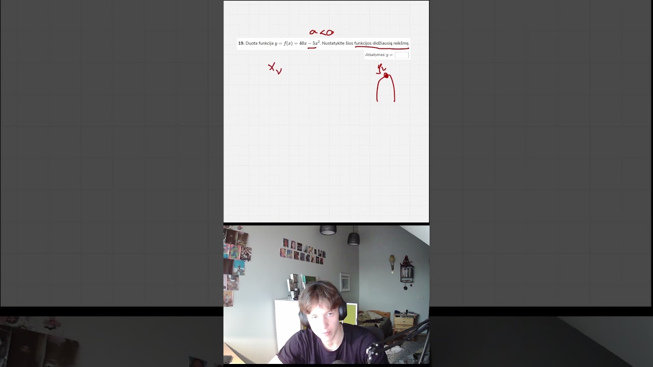 Ar &scaron;is uždavinys pasirodė sunkus? #matematika #korepetitorius #pupp