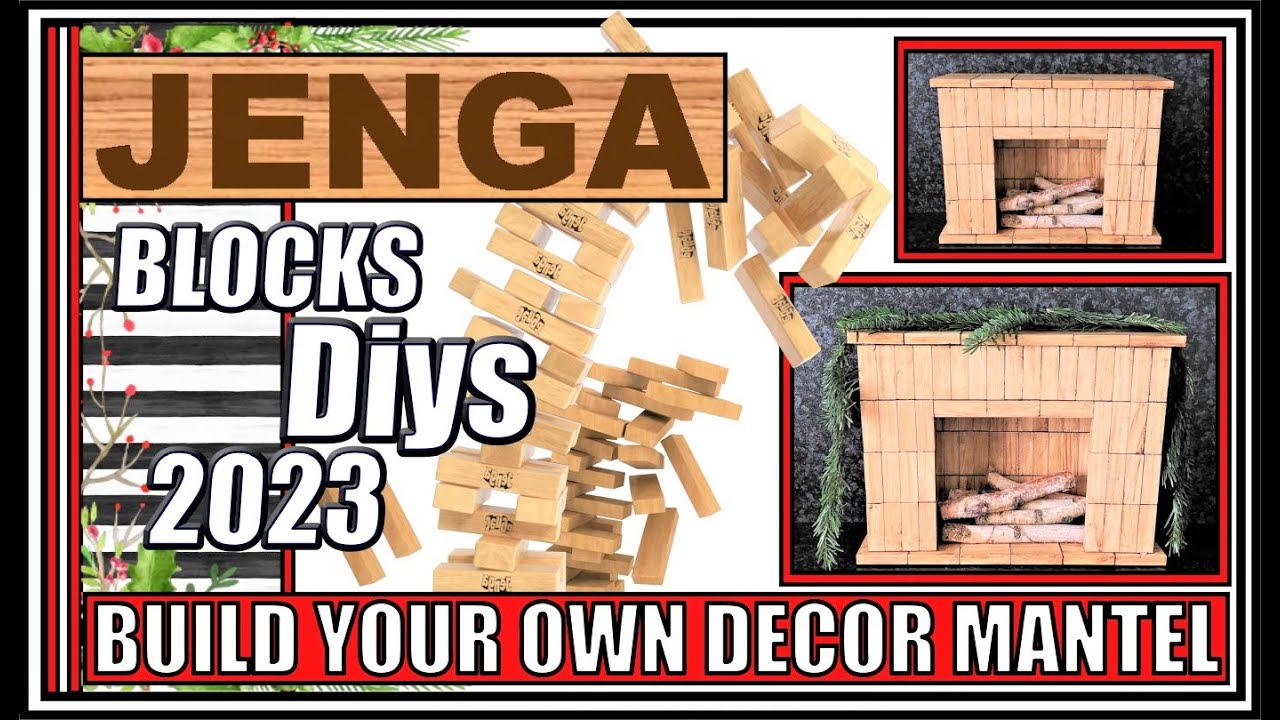 SPARKLING NEW JENGA BLOCKS DIYS II MANTEL FROM TUMBLING TOWER BLOCKS II EVERYDAY DECOR IDEAS II
