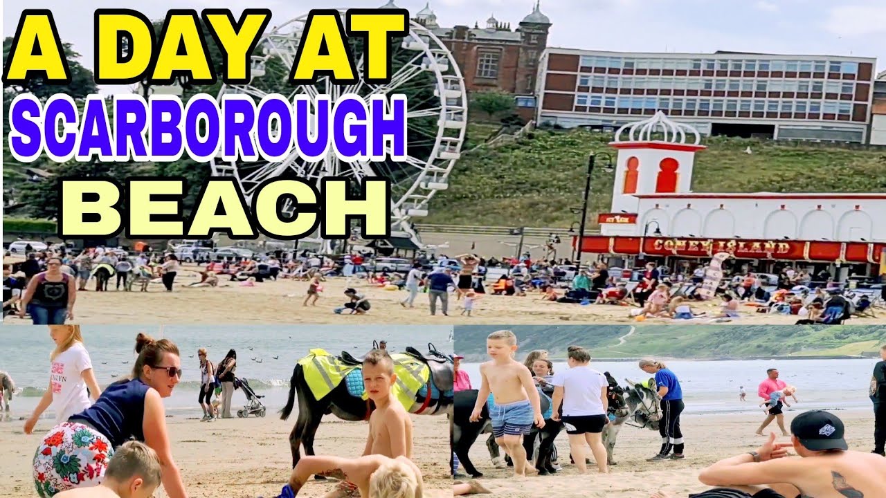 A Day At Scarborough Beach, North Yorkshire, UK 2020. A Visit Scarborough Beach by Desi log in UK.