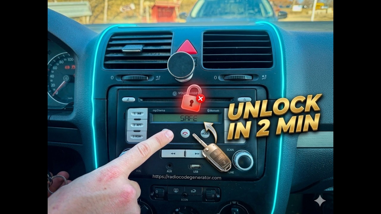How to Unlock VW Radio (Golf 5, Passat, Polo and more ) | RMT 100 & RCD Series - Decode Tutorial