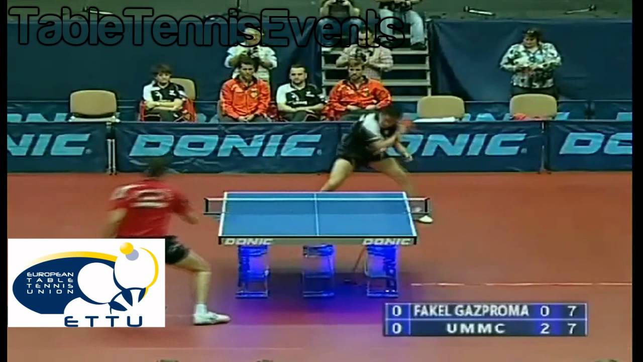 Vladimir Samsonov Vs Hou Yingchao : Final 1  [ETTU Champions League]