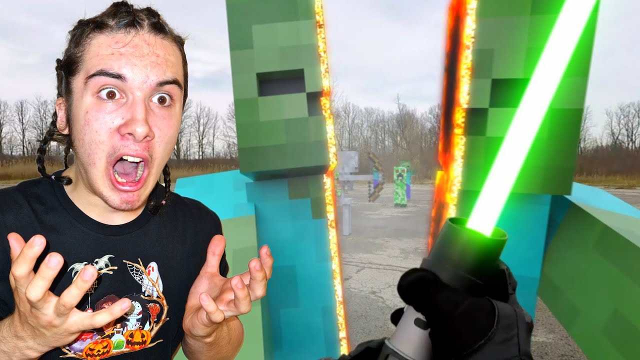STAR WARS MAČ JE PREPOLOVIO MINECRAFT ZOMBIJA U Stvarnom Životu!