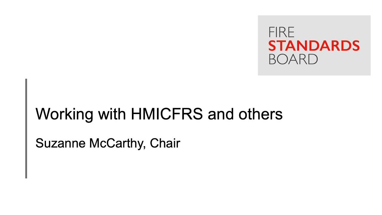 Working with HMICFRS and others