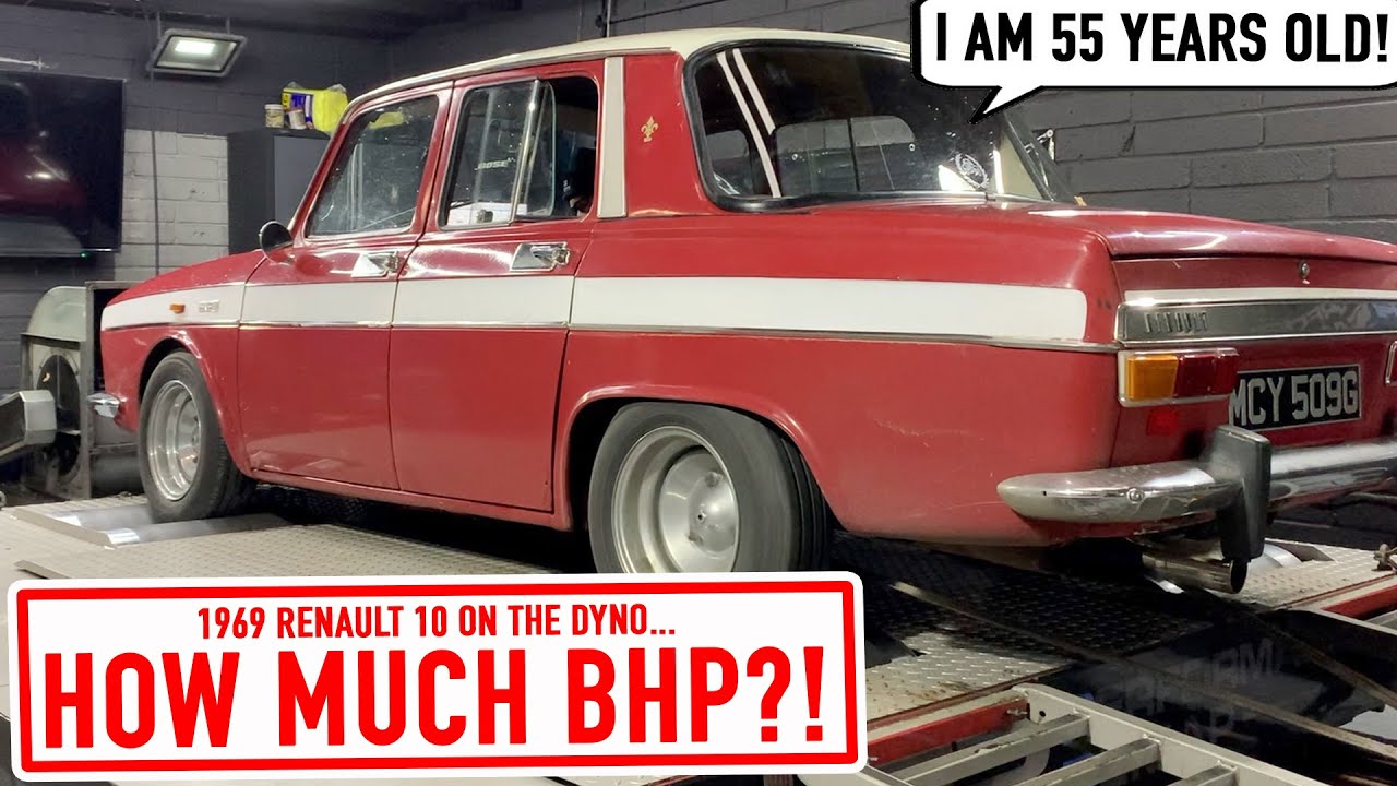 55 year old 1969 Renault 10 on the DYNO. How much power is left?